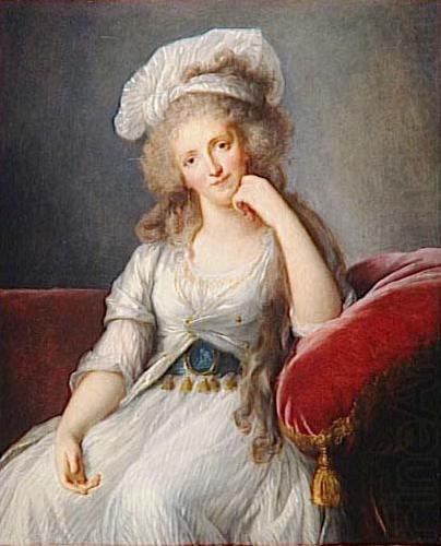 Portrait of Louise Marie Adelaide de Bourbon, eisabeth Vige-Lebrun